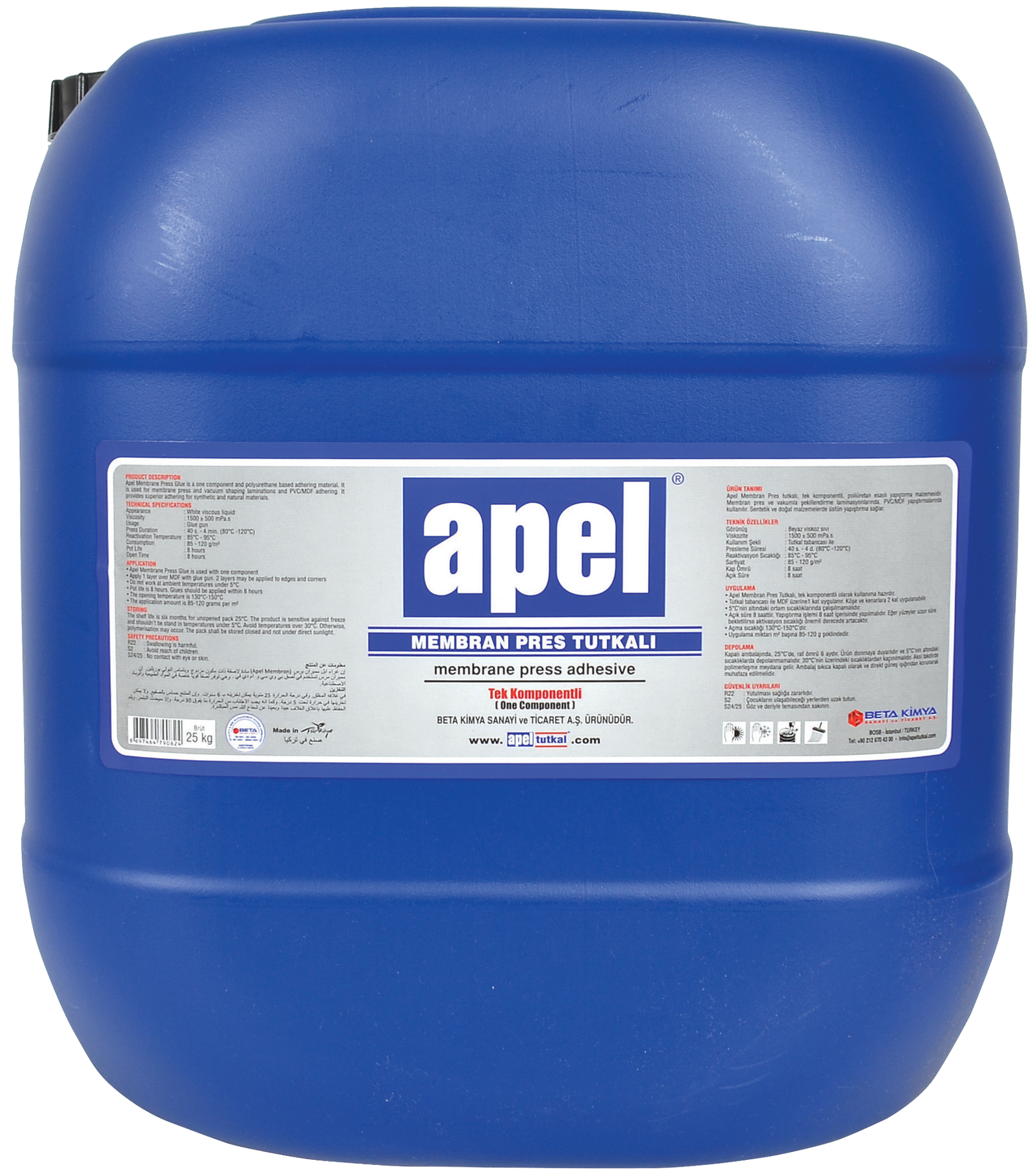 APEL MEMBRAN PRES TUTKALI 1K PA325-1K - 25 kg Bidon