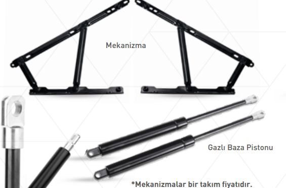Ersa Baza Mekanizması ve Gazlı Baza Pistonu – Profesyonel Yapı Market Donanımı