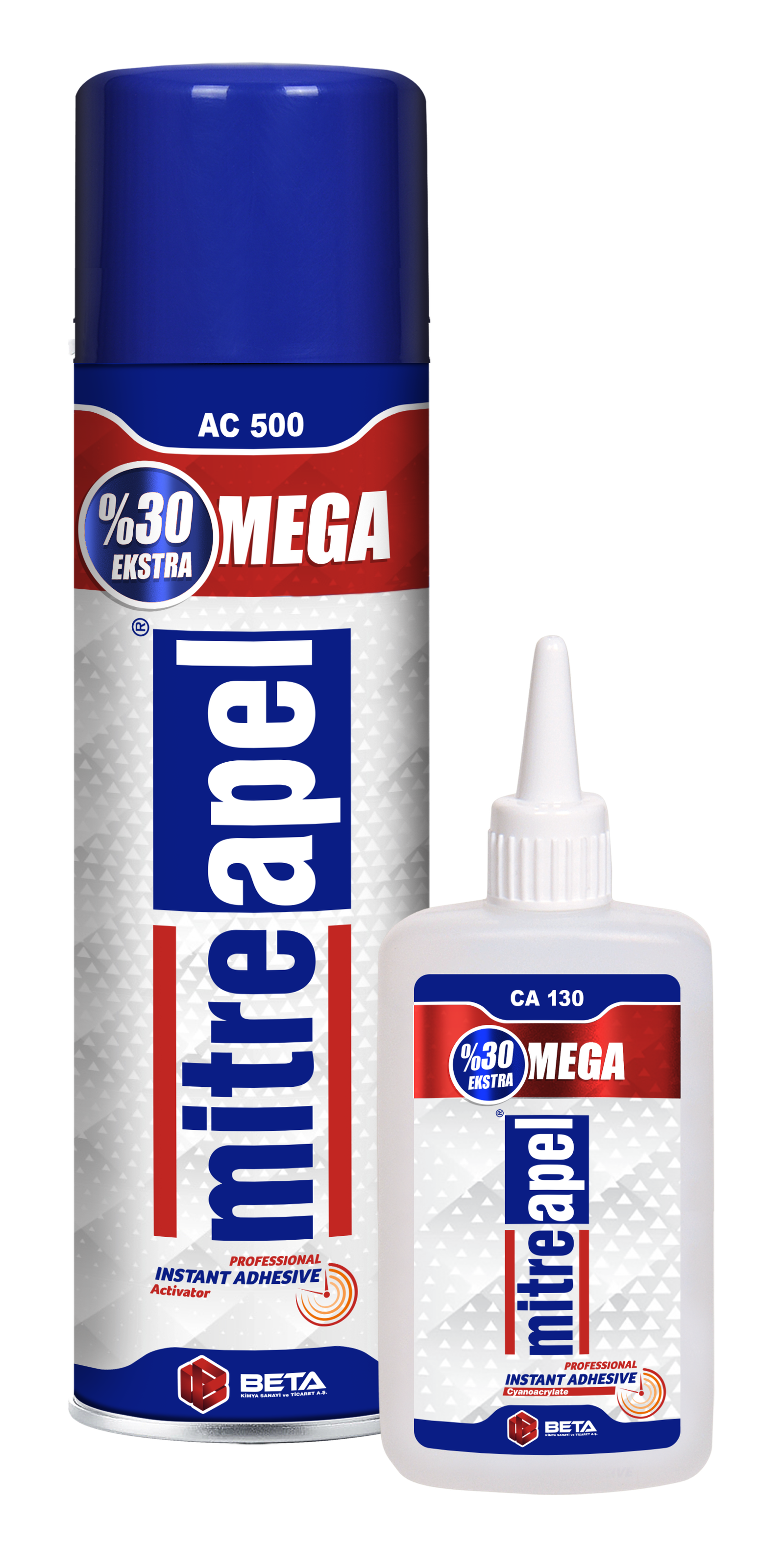 APEL MİTREAPEL HIZLI YAPIŞTIRICI CA130+AC500 - 130 g + 500 ml