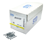 STD SUNTA VİDASI BEYAZ 3x30 (1000 Adt)