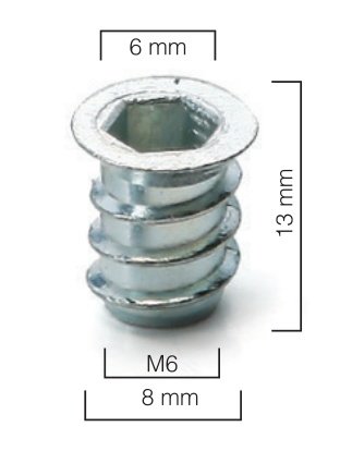 Ayder A0300 Metal Dübel 8x13 Çinko
