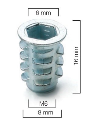 Ayder A0407 Metal Dübel 8x16 Çinko