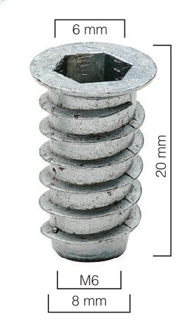 Ayder A0410 Metal Dübel 8x20 Çinko