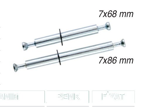 Ayder A0515 Boydan Fix 7x68 Çinko
