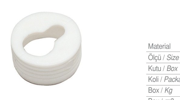 Ayder A2260 Askı Plastiği Beyaz