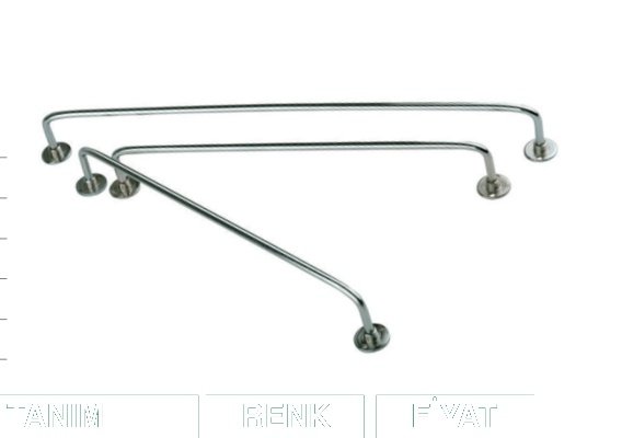 Ayder D2419 Metal Kravatlık 35 Cm Krom