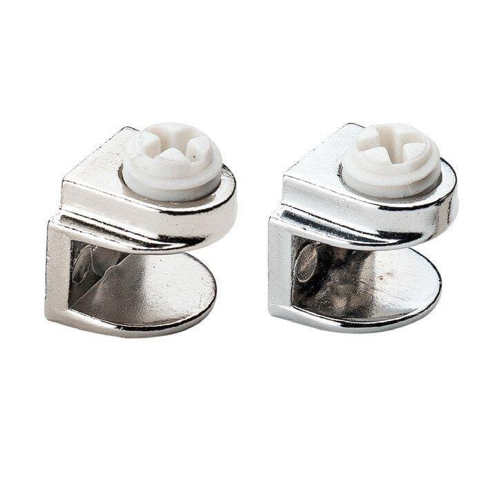 Metal Cam Raf Tutucu Düz(Plastik Vidalı Max. 8 mm)
