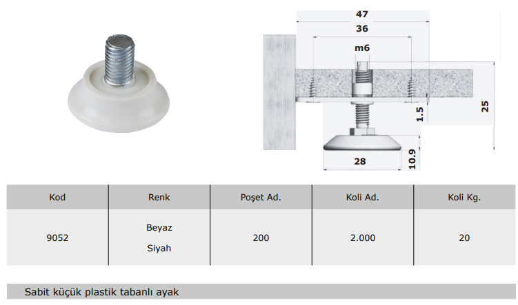 m6 Küçük Bingo Ayak