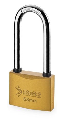 SGS ASMA KİLİT SARI BOYALI UZUN KANCA 32MM