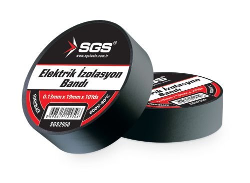 ELEKTRİK İZOLASYON BANDI SİYAH 19MM*10YRD