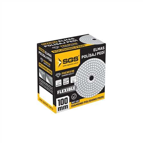 SGS ELMAS POLİSAJ PEDİ 100 MM 400 KUM ISLAK-WET