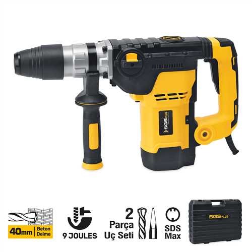 SGS KIRICI-DELİCİ MATKAP 1250 Watt 40MM 9KG 9 JOULES (SDS MAX)