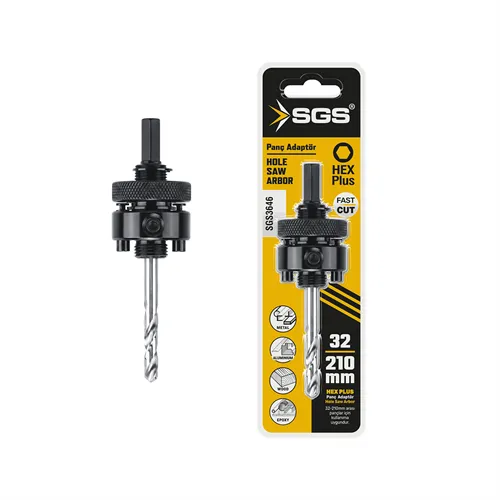 SGS Bİ-METAL PANÇ ADAPTÖRÜ 32-210 MM / HEX PLUS