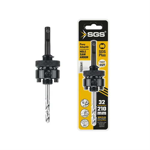 SGS Bİ-METAL PANÇ ADAPTÖRÜ 32-210 MM / SDS PLUS