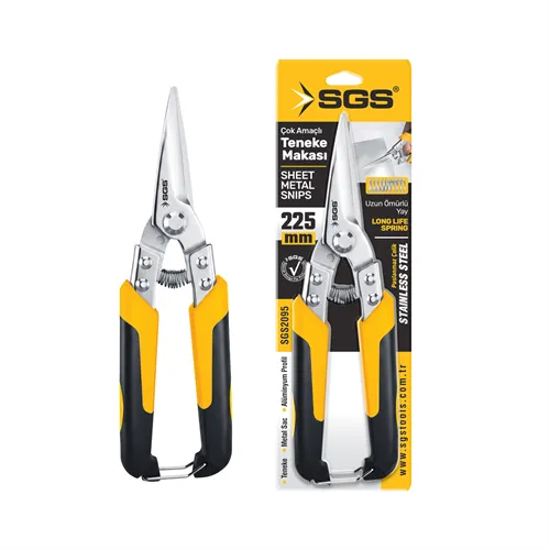 SGS ÇOK AMAÇLI TENEKE MAKASI SİVRİ 225 MM