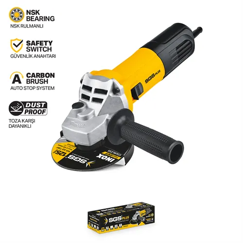 SGS ENDÜSTRİYEL AVUÇ TAŞLAMA 1250 WATT 125MM DEVİR AYARLI