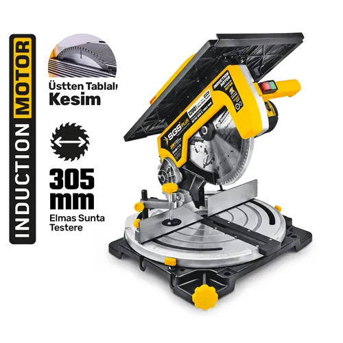 SGS GÖNYE KESME TESTERE ÜSTTEN TABLALI 1200 Watt 305 MM