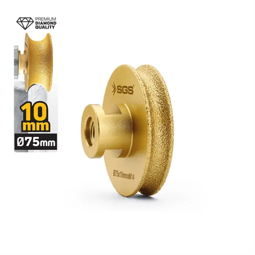 SGS M14-75x10 MM VAKUM ELMAS TAŞLAMA DİSKİ TAM PROFİL
