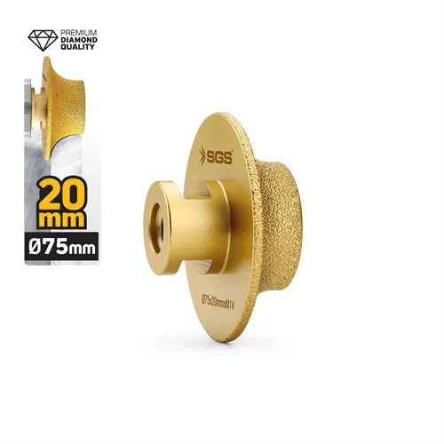 SGS M14-75x20 MM VAKUM ELMAS TAŞLAMA DİSKİ BALIK SIRTI