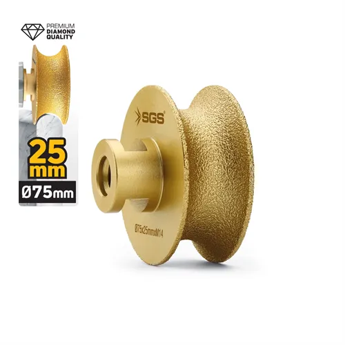 SGS M14-75x25 MM VAKUM ELMAS TAŞLAMA DİSKİ TAM PROFİL