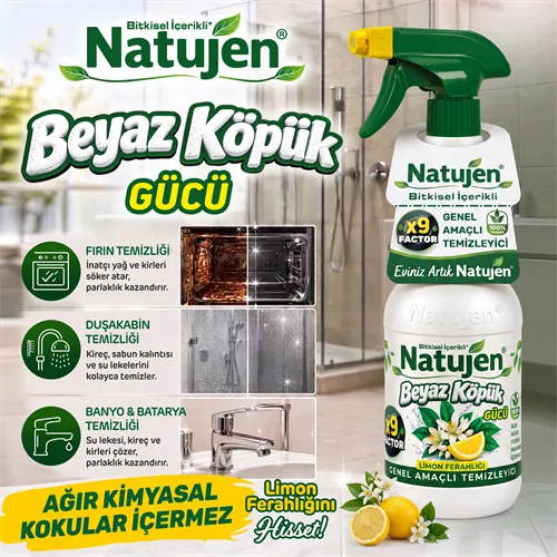 SGS NATUJEN GENEL AMAÇLI TEMİZLEYİCİ (BEYAZ KÖPÜK GÜCÜ) 1000 ML