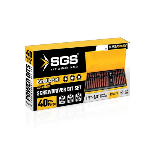 SGS OTOMOTİV BİTS UÇ SETİ 40 PARÇA 30-75MM