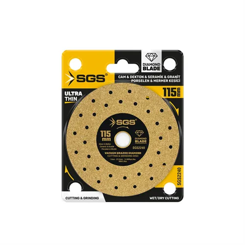 SGS PROFESYONEL DEKTON PORSELEN HASSAS ELMAS KESİCİ GOLD 115 MM