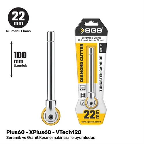 SGS SERAMİK-GRANİT KESME ELMASI 22MM RULMANLI