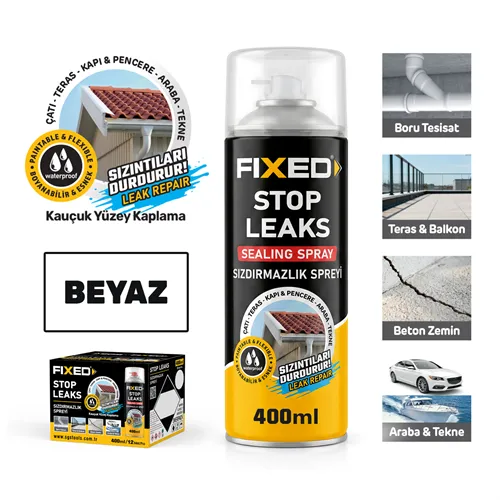 SGS SIZDIRMAZLIK SPREYİ BEYAZ 400 ML – Profesyonel Hırdavat ve El Aleti