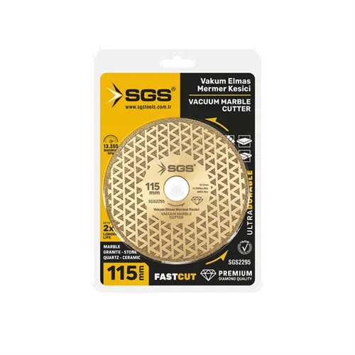 SGS VAKUM ELMAS MERMER KESİCİ 115MM