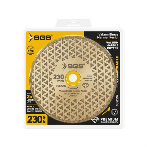 SGS VAKUM ELMAS MERMER KESİCİ 230MM