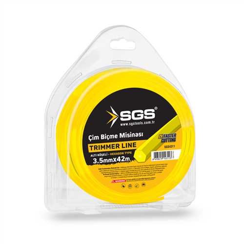 TIRPAN MİSİNASI 3.5 MM 42 MT ALTIGEN (SARI)