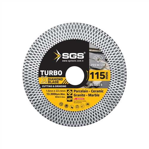 SGS TURBO X ELMAS HASSAS KESİCİ VE TAŞLAYICI (115*1,6 MM)