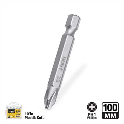 YILDIZ UÇLU BİTS S2 PH1*100mm Sand-Pro Series
