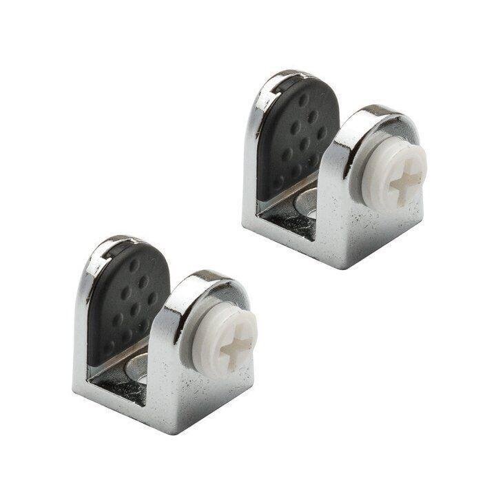Tırnak Metal Cam Raf Tutucu(Plastik Vidalı Max. 8 mm)