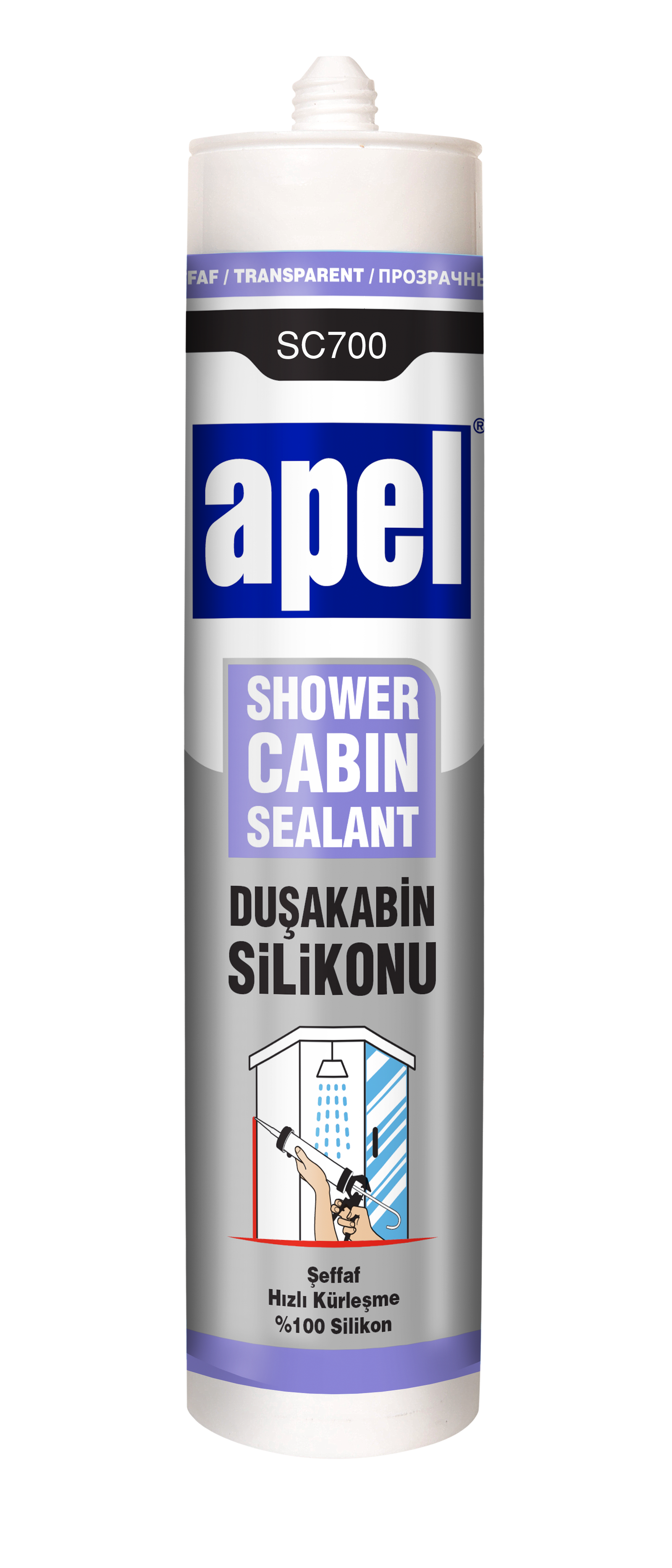 APEL DUŞAKABİN SİLİKONU ŞEFFAF SC700 - 280 ml / 320 g